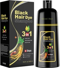 Black Hair Dye Shampoo 3 in 1