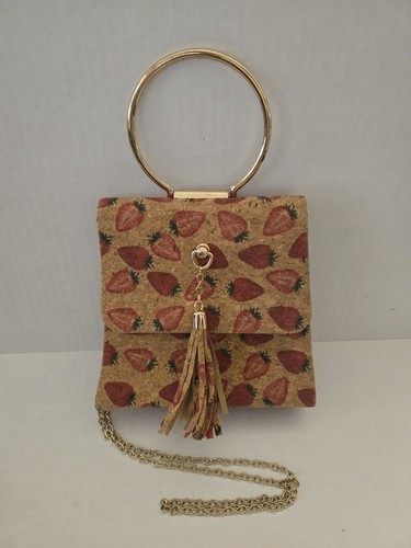 Strawberry print cork - strawberry,