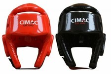 Cimac Martial Arts Head Guard Taekwondo Kickboxing Dipped Foam Karate Ventilated