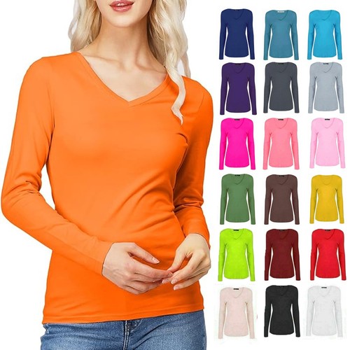 Womens neck long - v,