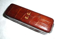 Vintage Croc Print Leather