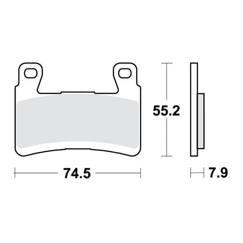 Carbon brake pads crq - pads, for