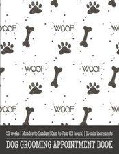 Dog grooming appointment book - dog,