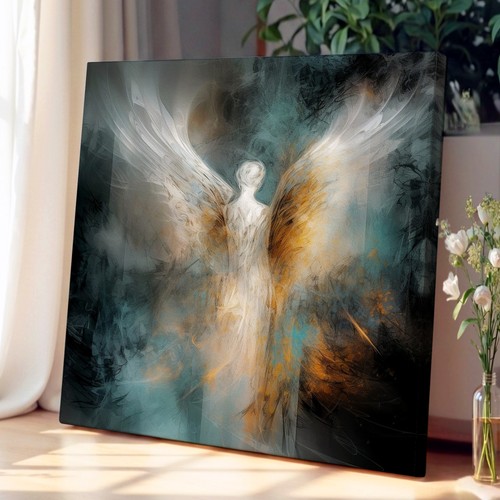 Angel abstract canvas - canvas, art