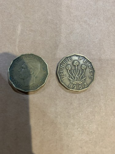George brass threepence - vi,