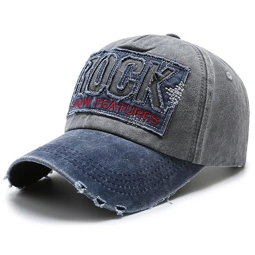 Vintage washed denim baseball - vintage,