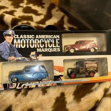 Classic American Motorcycle Marques Vans x 3 Indian Henderson Excelsior Rare