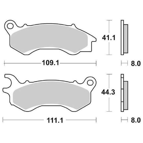 Pair brake pads 205hf 205 - pads,