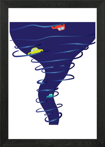 Tornado whirlwind strom framed - strom,