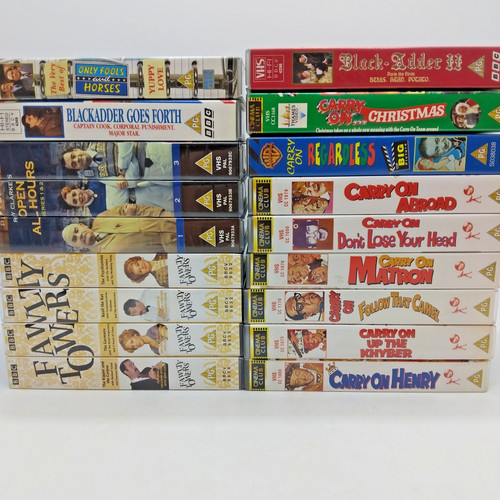 Job lot vhs cassettes - cassettes, x18