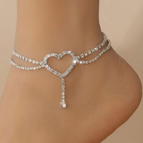 Heart ankle bracelet anklets - heart,