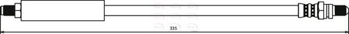 Rear axle brake hose line - rear, pipe
