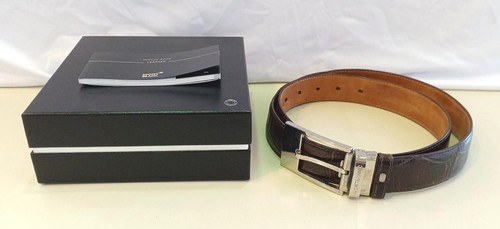 Mont blanc leather belt - leather,