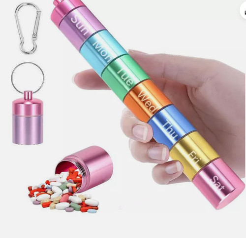 Pill box organizer day - pill,