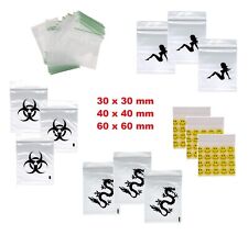 1000 HEAVY DUTY SMALL TINY SEALY GRIP ZIP LOCK SEAL GUMMY BAGS BAGGIES BAGS 100