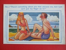 Old SEASIDE Comic BIKINI LADY