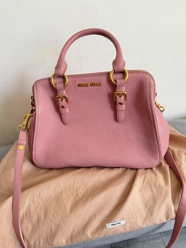 Miumiu pink cowhide handbag - miumiu,