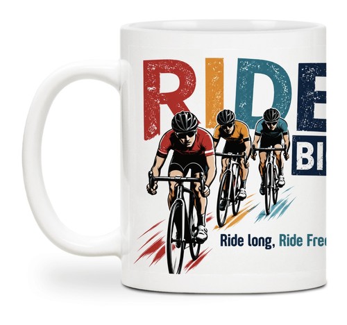 Cycling mug road bike - mug,
