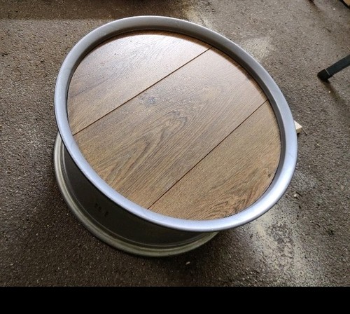 Alloy wheel coffee table - wheel,