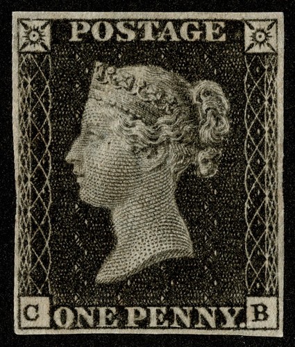 1840 penny black - 1d,