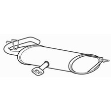 Rear Exhaust Silencer Back Box