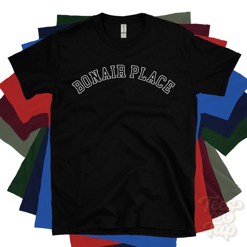 Bonair place shirt retro - bonair,
