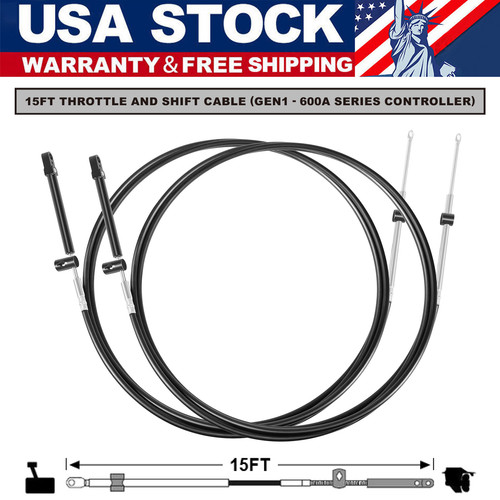 15ft boat throttle - 15ft, shift