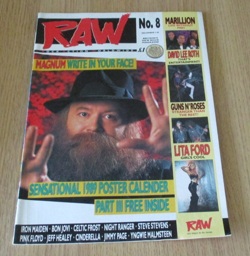 Raw heavy metal magazine 1988 - heavy,