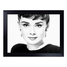 Audrey Hepburn No.5 Lap Tray Cushioned Bean Bag Padded TV Dinner Breakfast Desk