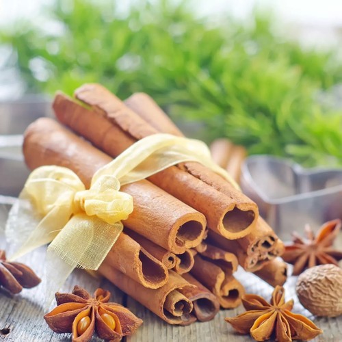 Organic fresh cinnamon roll - cinnamon,