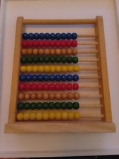 Vintage ELC WOODEN ABACUS (100 BEADS) BY EARLY LEARNING CENTRE