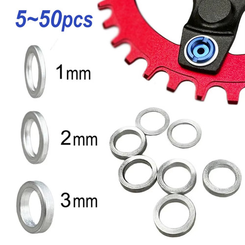 Bicycle chainring bolt spacers - bolt,
