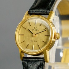 [Near Mint] Omega Genève _ Women's Watch Vintage Gold Dial 25mm #2056