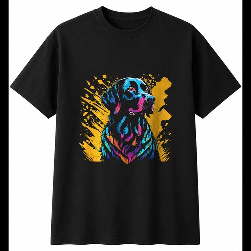 Graphic sprocker shattered dog - shattered,
