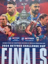 RUGBY LEAGUE CHALLENGE CUP FINAL PROGRAMME 2024 - WARRINGTON WOLVES v WIGAN