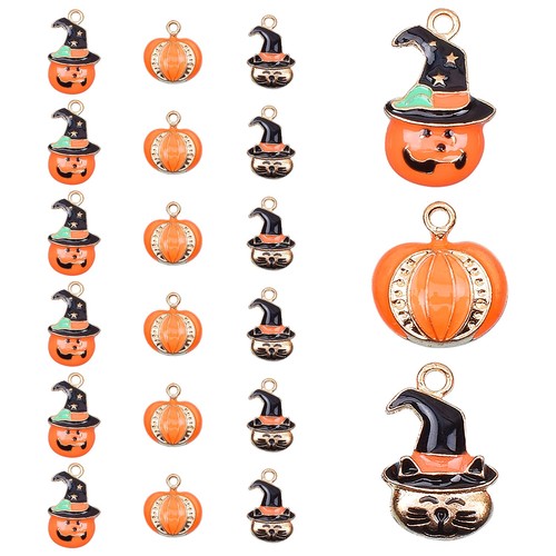 18pcs halloween charm - halloween, pendants