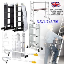 Folding ladder 5 7m - ladder, 5.7m