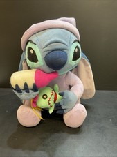 Disney Lilo And Stitch Plush Soft Toy Teddy 10 Inch Holding Scrump Alien Baby