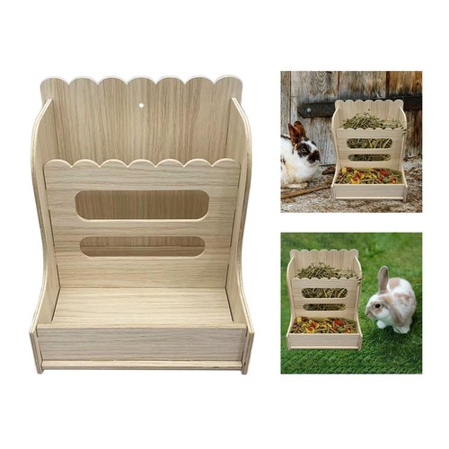 Rabbit hay distributor wooden - rabbit,