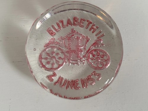 Commerative glass paperweight - commerative,