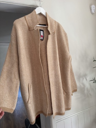 Knit mustard and beige - knit,