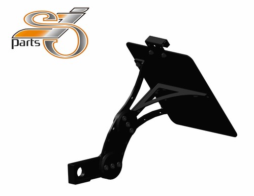 Side license plate holder - license,