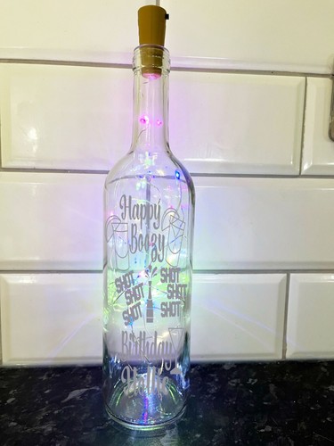 Light birthday bottle - up,