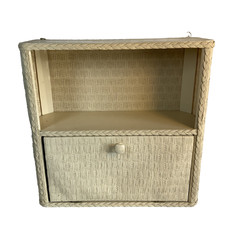 VTG Wicker Wall Shelf Off