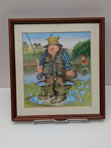 Fishing picture print comic - /,