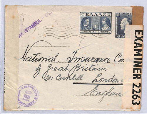 Greece ww2 censor - greece,