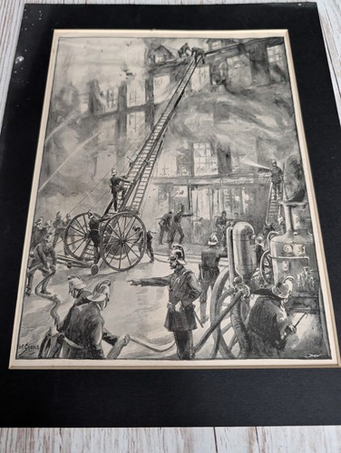 Mounted paper picture - mounted, of
