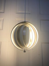 Original Mid Century 1960s Vernor Panton 'MOON' Ceiling Pendant Light Shade.