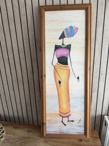 Vintage framed african tribal - african,