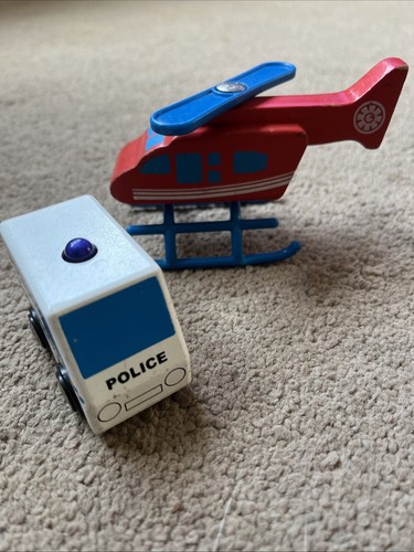 Wooden toy police - wooden,